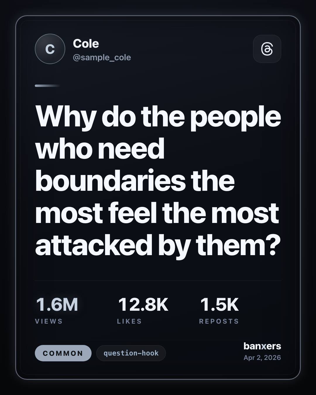 Why do the people who need boundaries the most feel the most attacked by them? by Cole