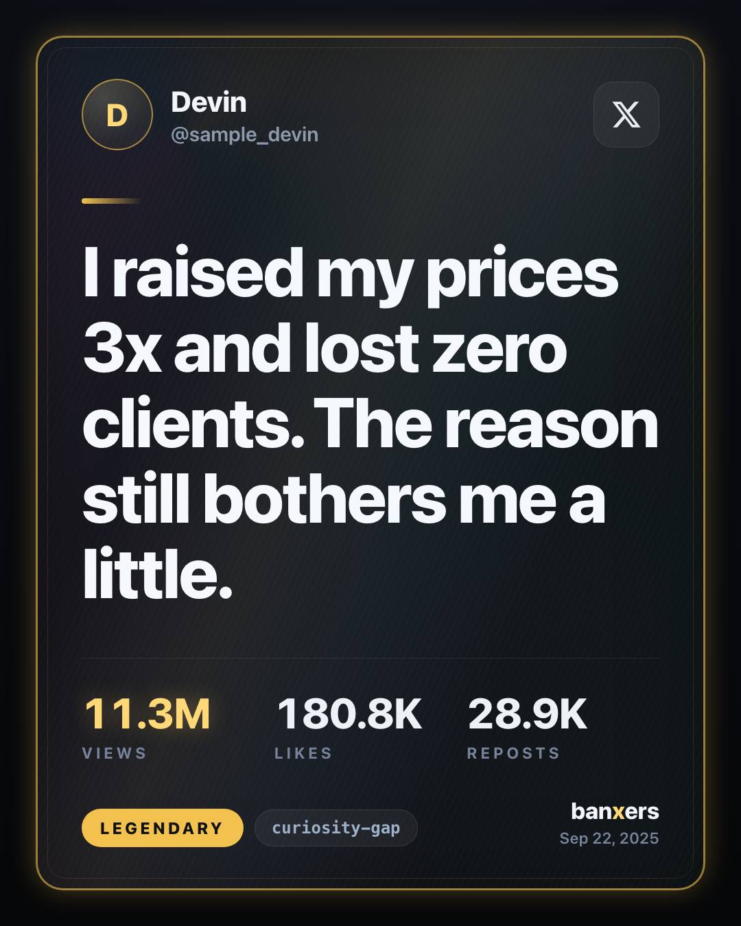 I raised my prices 3x and lost zero clients. The reason still bothers me a little. by Devin