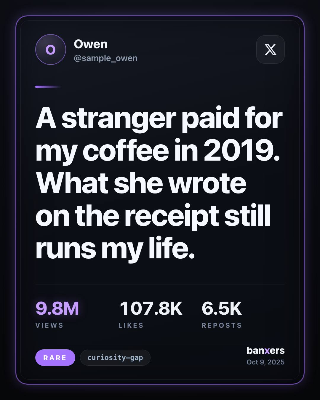 A stranger paid for my coffee in 2019. What she wrote on the receipt still runs my life. by Owen