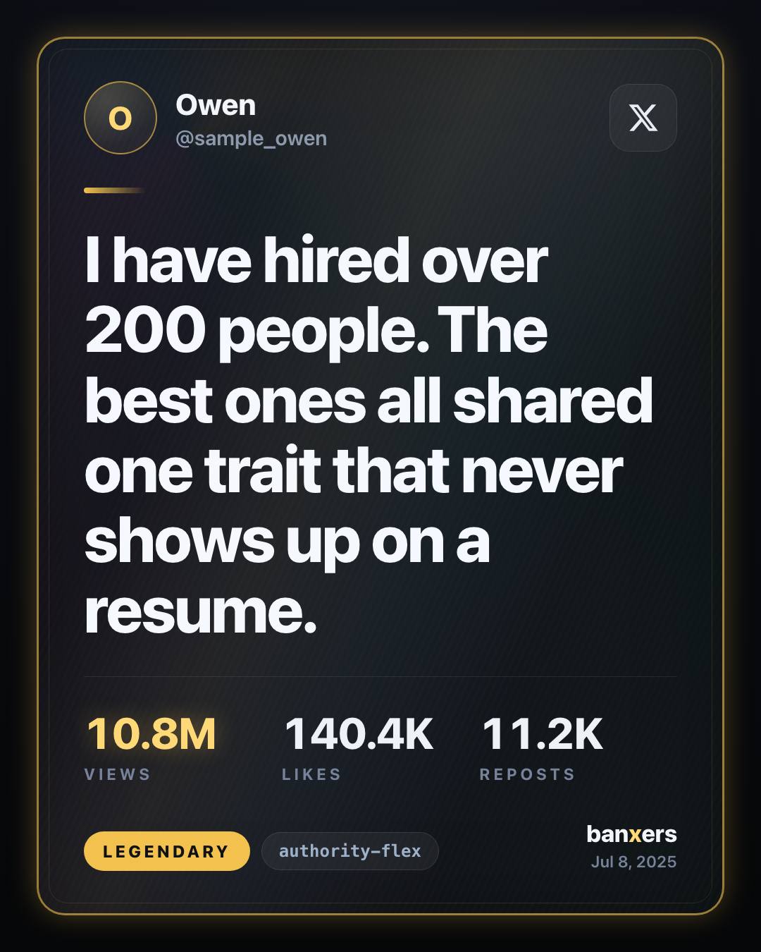 I have hired over 200 people. The best ones all shared one trait that never shows up on a resume. by Owen