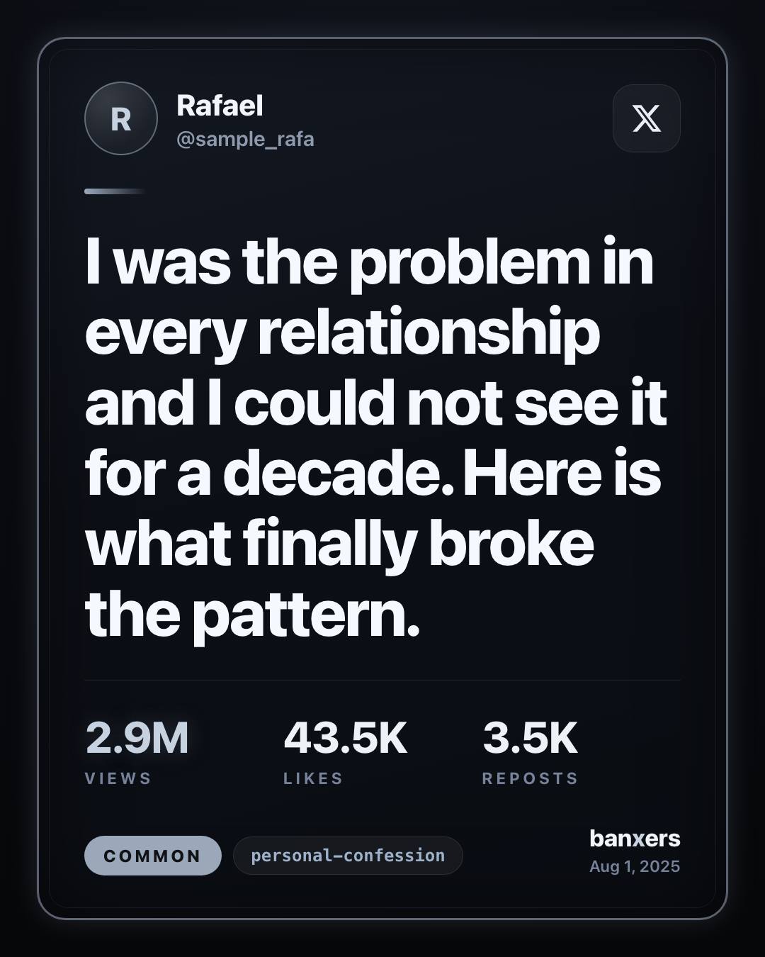 I was the problem in every relationship and I could not see it for a decade. Here is what finally broke the pattern. by Rafael