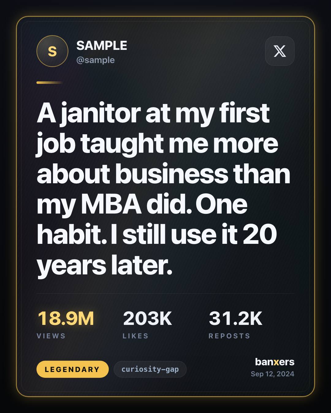 A janitor at my first job taught me more about business than my MBA did. One habit. I still use it 20 years later. by SAMPLE