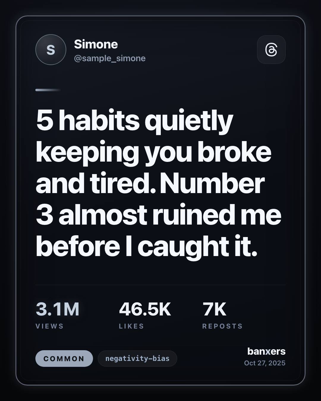 5 habits quietly keeping you broke and tired. Number 3 almost ruined me before I caught it. by Simone